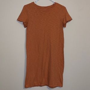 Salmon/Orange Colored T-shirt dress